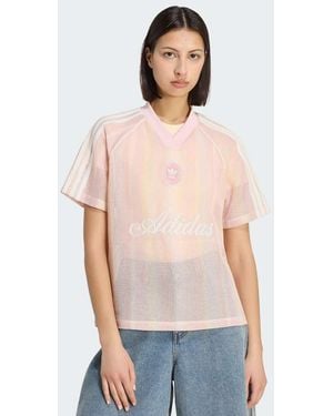 adidas Originals Summer Glow Knitted Oversized Jersey - Pink