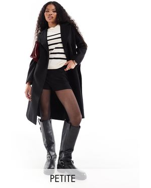 Vero Moda Belted Formal Midi Coat - Black