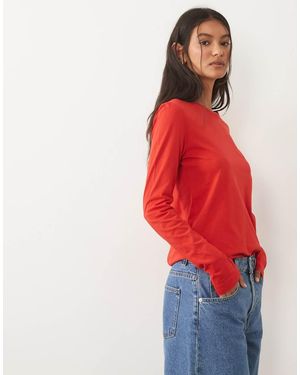ARKET T-Shirt A Maniche Lunghe - Rosso