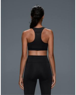 Oysho Rapid Dry Medium Support Sports Bra With Pockets - Black