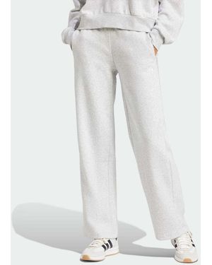 adidas Originals Essentials Small Logo Feel Cosy Open-hem Trousers - Grey