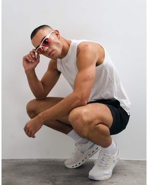 4505 Lightweight Cotton Slub Tank - White
