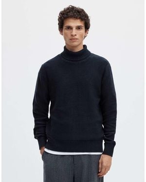 SELECTED Maglione Color Sky Captain - Blu