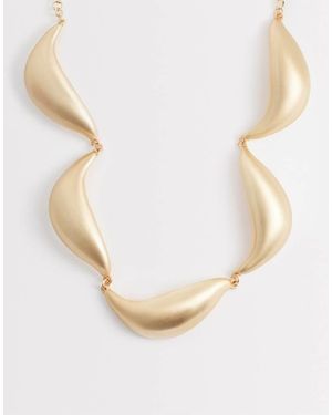 ALDO Eloven Statement Wave Necklace - White