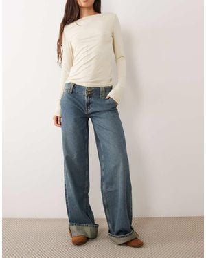 Mango Teen Turn Up Jean - Blue