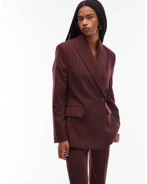 & Other Stories Co-ord Wool Double Breasted Blazer - Red