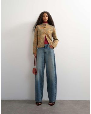 TOPSHOP Low Rise baggy Boyfriend Jean - Blue
