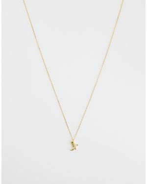 Orelia Elia - collier avec breloque santiag en plaqué 18 carats - Blanc