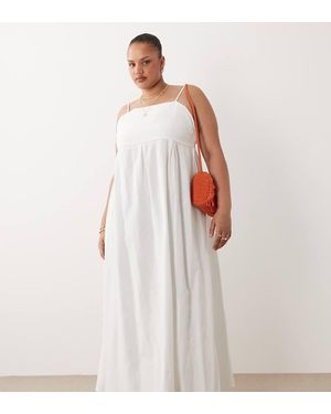 Esmee Curve Maxi Beach Dress - White