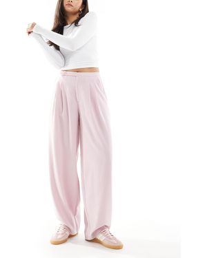 Stradivarius Tailored Balloon Leg Trouser - Pink