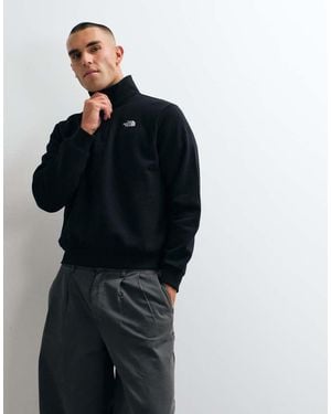 The North Face Essential Simple Dome Relaxed 1/4 Zip Sweatshirt - Black