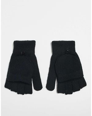 Accessorize Fingerless Gloves With Mitten - Black