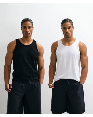 JJ Rebel 2 Pack Basic Vest - Multicolour