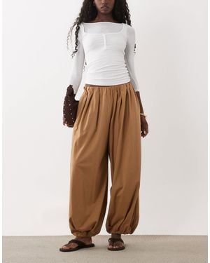 Miss Selfridge Balloon Pants - Natural