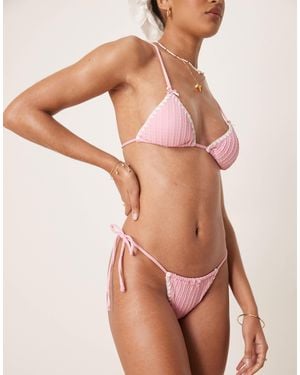 Wild Lovers – coconut bay – bikinihöschen aus häkelstoff - Pink