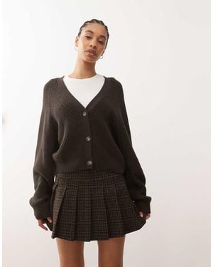Monki Cardigan Corto - Nero
