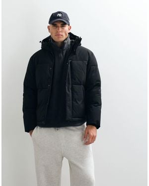 Jack & Jones Hooded Puffer Jacket - Blue