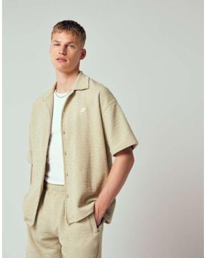 PEGADOR Libco Knitted Shirt Co-ord - Natural