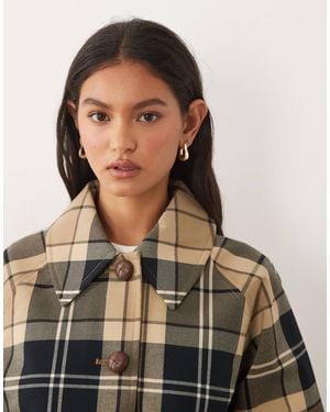 Barbour Delilah Showerproof Tartan Check Jacket - Black