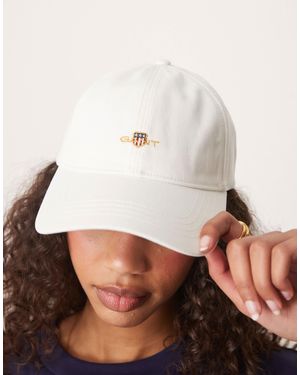 GANT – baseballkappe aus baumwoll-twill - Natur