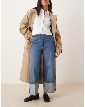 ARKET Denim Pants With Deep Turn-up - Blue