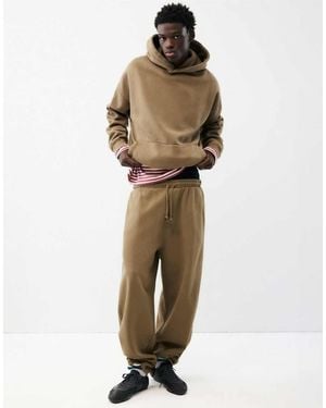 Pull&Bear Boxy Hoodie - Natural