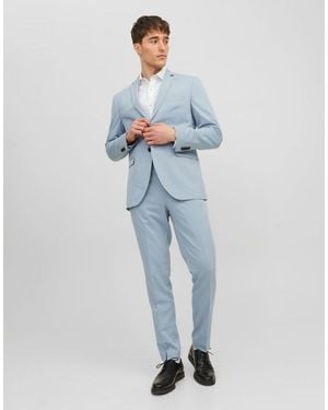 Jack & Jones Traje Azul De Corte Slim Franco De