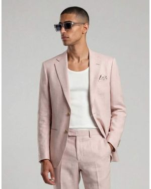 Harry Brown Giacomo Slim Fit Single Breasted Suit Jacket - Pink