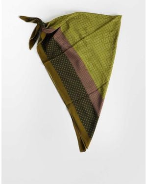 TOPSHOP Cinturón Para La Cintura Caqui Con Estampado Geométrico-Verde
