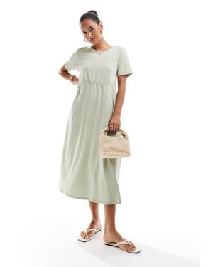 Threadbare – midikleid aus jersey - Weiß