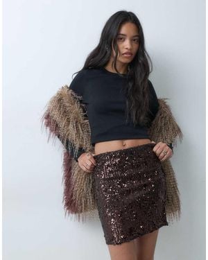 Jdy Sequins Mini Skirt - Black