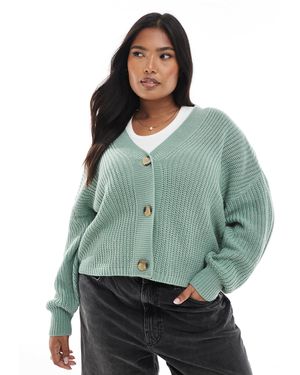 ONLY V-neck Cardigan - Green