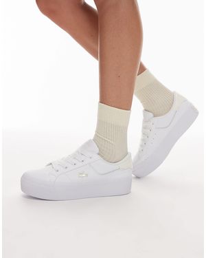 Lacoste Ziane Platform Trainers - White