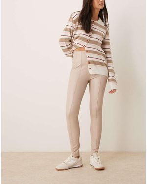 New Look Pu Leggings - Natural