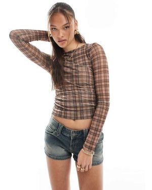 Cotton On Cotton On Ashley Mesh Long Sleeve Top - Multicolour