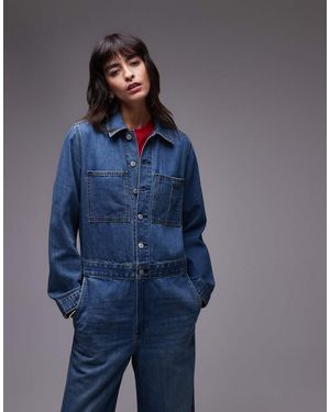 Levi's Iconische Jumpsuit Van Denim - Blauw