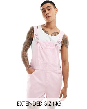 ASOS Shorter Length Dungaree - Pink