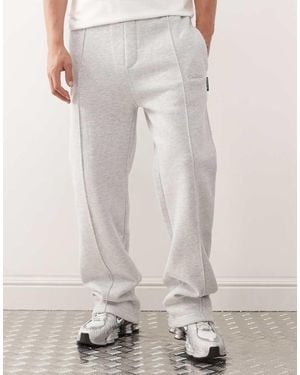 Prohibited 360 Gsm Oversized Logo Loose joggers - Grey