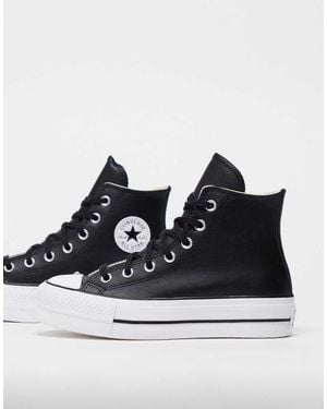 Converse Chuck Taylor All Star Hi Lift Platform Trainers - Black