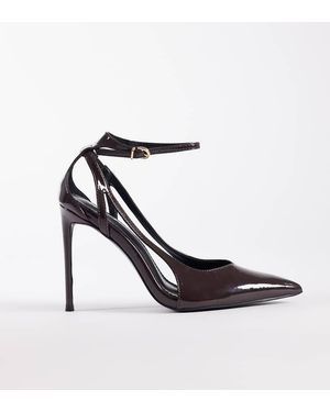 Public Desire Allegedly Pointed Toe Heeled Court Shoes - White