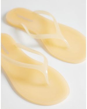 TOPSHOP Chanclas Amarillo Pastel De Goma Elias