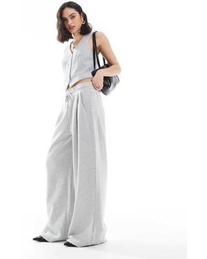 Vero Moda Wide Leg Jersey jogger Co-ord - White