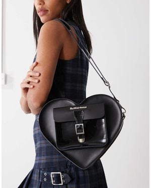 Dr. Martens Heart Backpack With Patent Front Pocket - Black