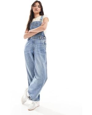 Monki Salopette en jean - moyen délavé - Bleu