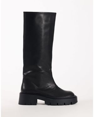 TOPSHOP Lennox bottes hautes chunky es - Noir