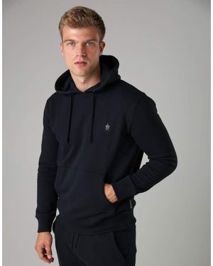 French Connection Sudadera Con Capucha De Mezcla De Algodón De - Azul