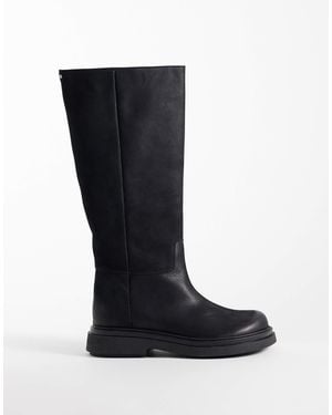 Bronx Jay-laa kniehohe stiefel aus em leder - Schwarz