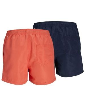 Jack & Jones – 2er-pack badeshorts - Blau