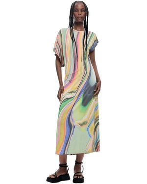 Desigual Maxi Wave Dress - White
