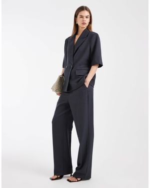 Vero Moda Mid Rise Wide Leg Trouser Co-ord - Blue